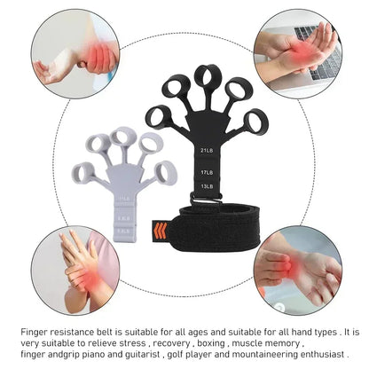 Finger Gripper Training and Exercise Patient Hand Strengthener Guitar Finger Flexion and Extension Training Device Trainning